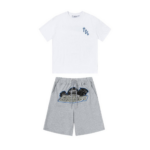 Trapstar Short Set White Grey