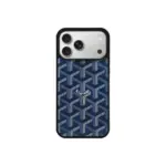 Goyard iPhone Case Navy Blue