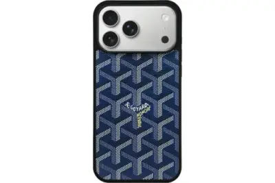 Goyard iPhone Case Navy Blue
