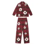 Denim Tears Wreath Pajama Shirt and Pants Red Check