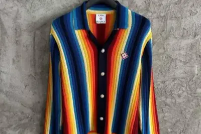Casablanca Gradient Stripe Terry Shirt
