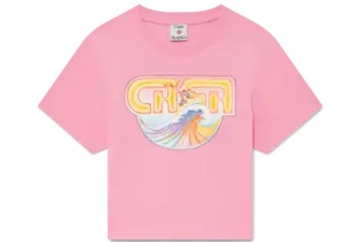 Casablanca Casa Surf Cropped T-Shirt Pink