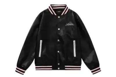 Amiri Embroidered Logo Black Jacket
