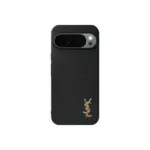 YSL Prime Black Pixel Case Gold Logo