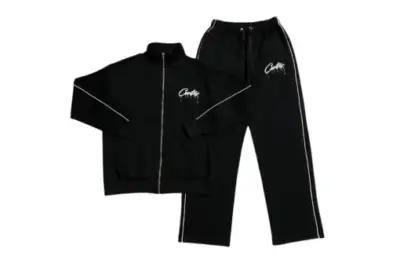 Corteiz Alcatraz Reflective Tracksuit Black