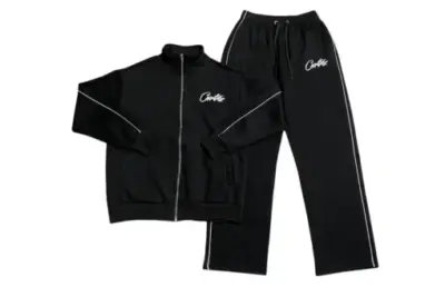 Corteiz Alcatraz Reflective Tracksuit Black