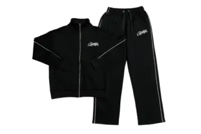 Corteiz Alcatraz Reflective Tracksuit Black