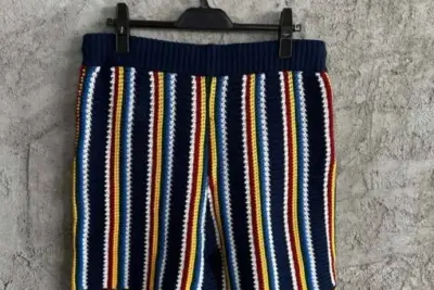 Casablanca crochet-knit Shorts Blue