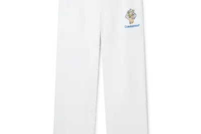 Casablanca Diamond Column Sweatpants White