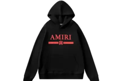 Amiri Classic Print Logo Red Black Hoodie