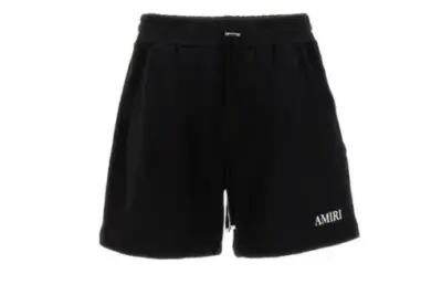 AMIRI logo-embroidered track shorts black