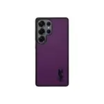 YSL Prime Purple Samsung Case Black Logo
