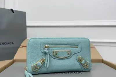 Balenciaga Classic Continental Wallet Iceberg Green