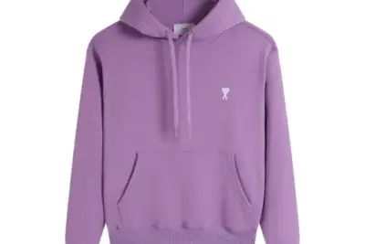 Ami Paris Hoodie Purple