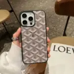 Goyard iPhone Case Beige