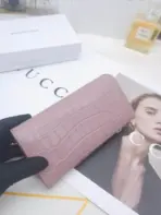 Balenciaga Wallet Crocodile Pink - Image 3