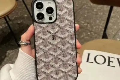 Goyard iPhone Case Beige