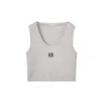 Loewe Cropped Anagram Tank Top ‘Grey/Black’