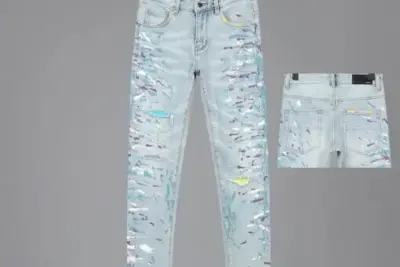 AMIRI Distressed Skinny Jeans White