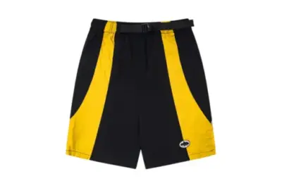 Corteiz Spring Windbreaker Short Black Yellow