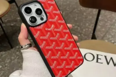 Goyard iPhone Case Red