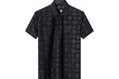 Amiri Terry Jacquard Fabric Polo Shirt Black