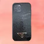 Prada iPhone Case Devil Wears Black Croc
