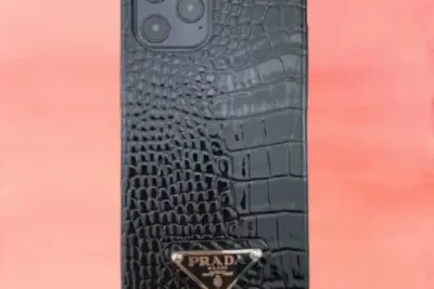 Prada iPhone Case Devil Wears Black Croc