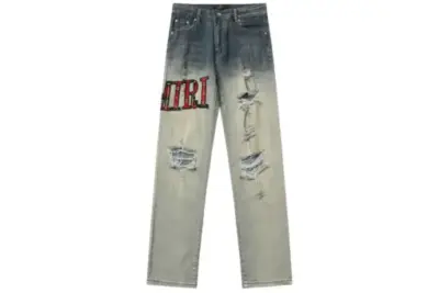 Amiri Flannel Core Logo Jeans Clay Indigo