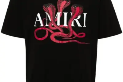AMIRI Poison Cotton T-shirt Black/Dark Red