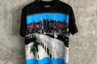 Amiri Eden Rock Airbrush T-Shirt Black