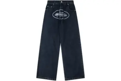 Corteiz Denim Pant Black