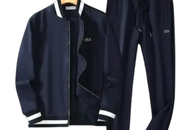 Lacoste Zip-Up Tracksuit Navy Blue