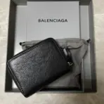 Balenciaga Classic Bizar Zip Around Wallet Black - Image 2