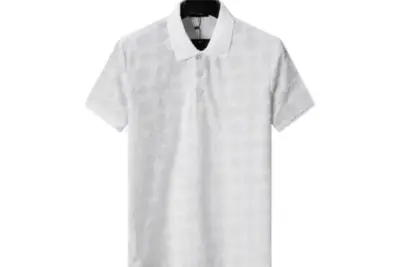 Amiri Terry Jacquard Fabric Polo Shirt White