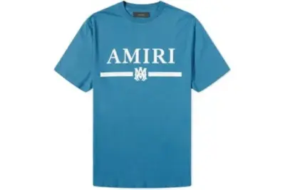 AMIRI MA Bar Logo T-Shirt Tee Teal