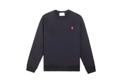 Ami Paris De Coeur Long Sleeved Sweatshirt Black