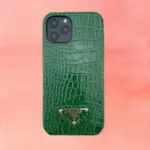 Prada iPhone Case Devil Wears Green Croc