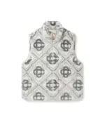CASABLANCA Faux Fur Monogram Gilet