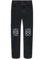 LOEWE Anagram wide-leg jeans black