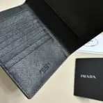 Prada Saffiano Small Wallet in Sunny Black - Image 2