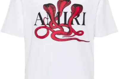 AMIRI Poison cotton T-shirt White/Dark Red