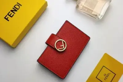 Fendi Card Holder In Red