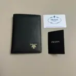 Prada Saffiano Small Wallet in Sunny Black