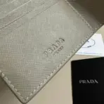 Prada Saffiano Small Wallet in Sunny Grey - Image 3