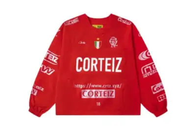 Corteiz Alcatraz Waterproof Windbreaker Crew Neck Radiant Red