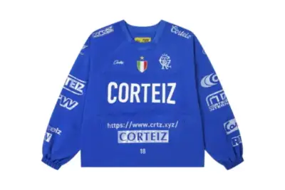 Corteiz Alcatraz Waterproof Windbreaker Crew Neck Rainbow Blue