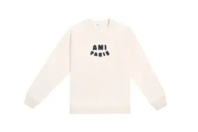 Ami Paris Sweatshirt White Cream