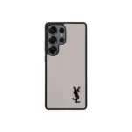 YSL Prime Beige Samsung Case Black Logo