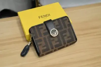 Fendi Roma Wallet FF Logo Snap